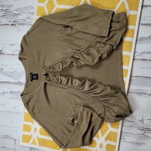 Calvin Klein Army Green Cardigan Sweater Size XL